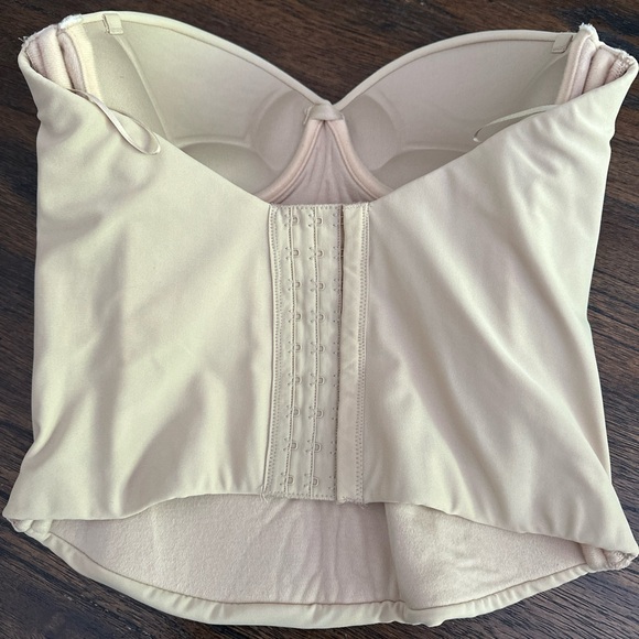 Merry Modes Nude Bridal Seamless Bustier Style 9500 Size 34B - Picture 2 of 10